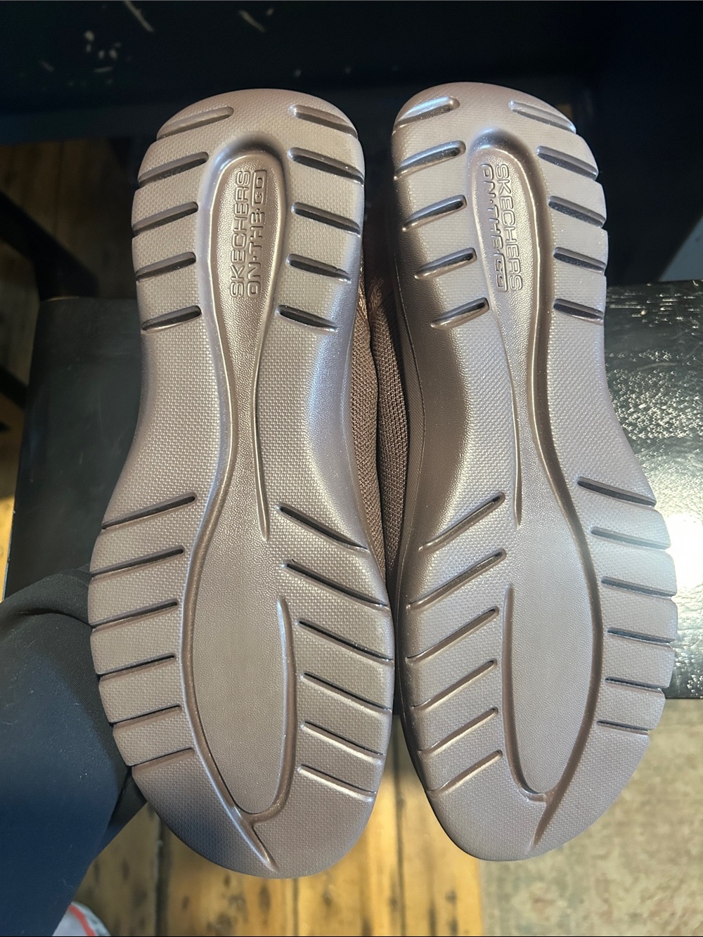 Skechers Women’s Slip-In Casual Shoes in Brown - Picture 3 of 5